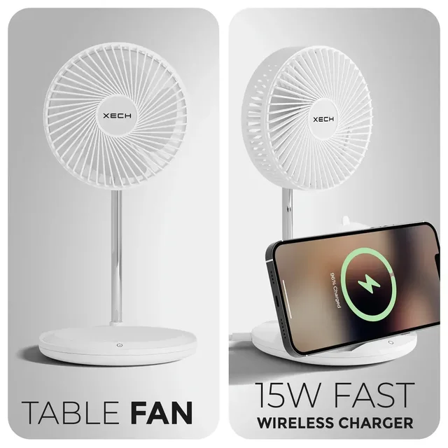 Aerocharge - Table Fan With Wireless Charger With 1 year Warranty