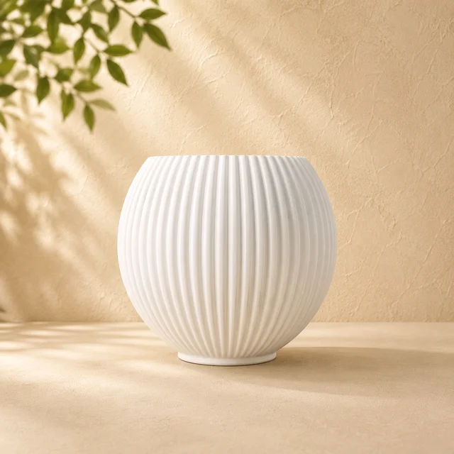 Kechuaa Pumpkin Pots 7inches – Decorative Planters in the Shape of Pumpkins for Indoor Plants, Succulents, and Flowers