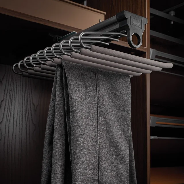 SINGLE LINE CLOTH HANGER (GREY) - AJWAG-40, 340X455X140