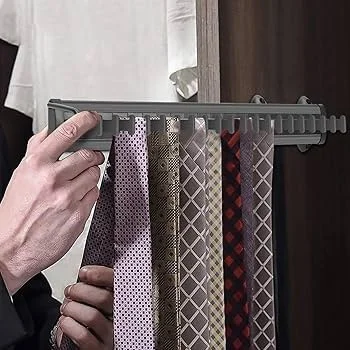TIE RACK (GREY) - AJWAG-70, 83X450X102