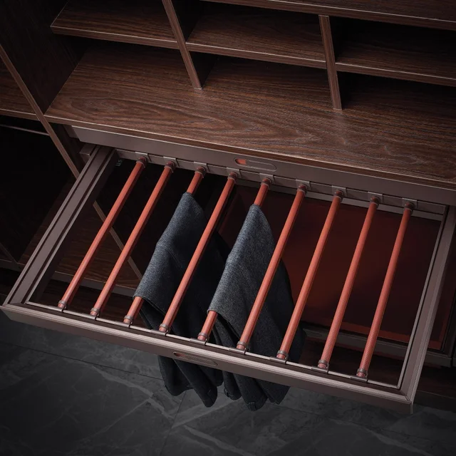 TROUSER & SAREE RACK (MOCHA) - AJWAM-3060, 600MM