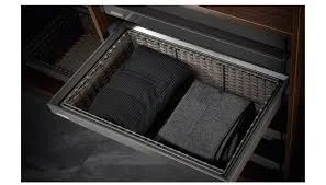 RATTAN BASKET (GREY) - AJWAG-0160, 600MM