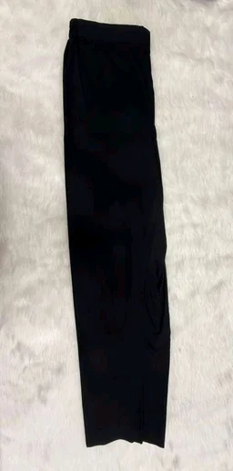Black Kurta Set with Patchwork Print Dupatta - XL