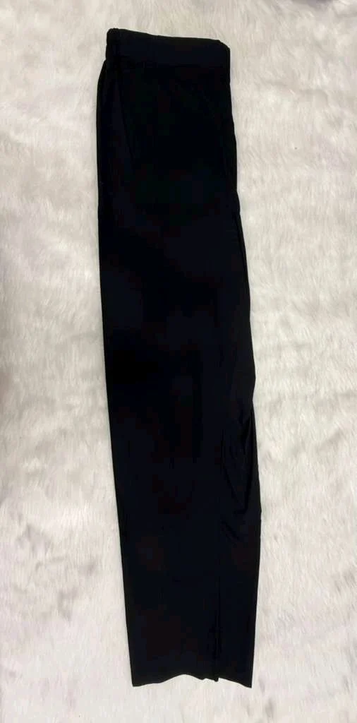 Black Kurta Set with Patchwork Print Dupatta - XL