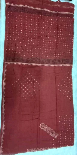 Black Kurta Set with Patchwork Print Dupatta - XL