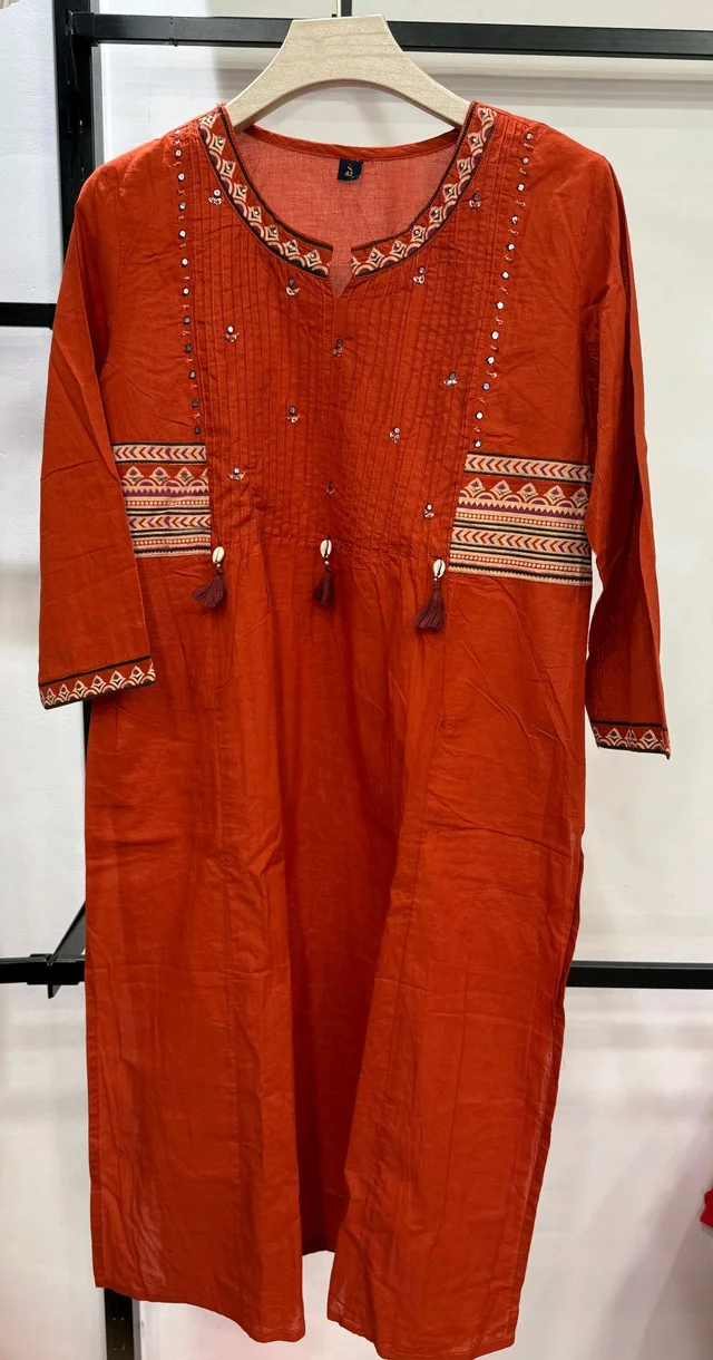 Rust/Orange Churidar Set - XXL