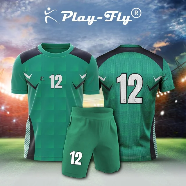 Green printed jersey set with pant (pack of 15)