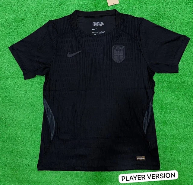 Norway player version jersey 2026 tonal black