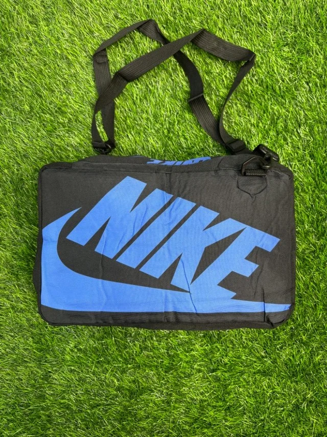 Black With Blue Colour Boot And Kit Side Bag