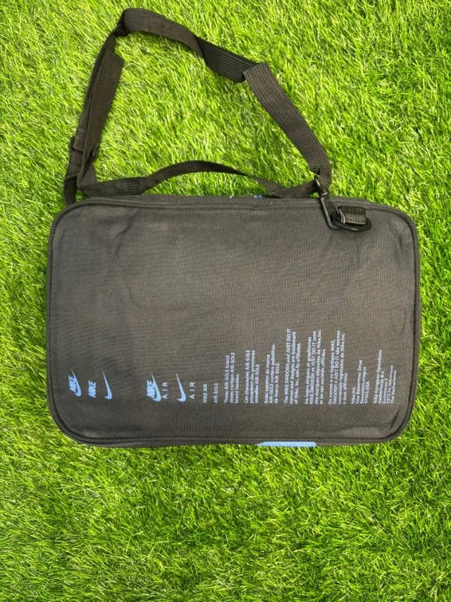 Black With Blue Colour Boot And Kit Side Bag
