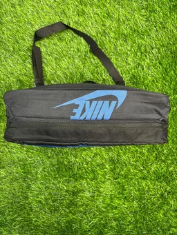 Black With Blue Colour Boot And Kit Side Bag