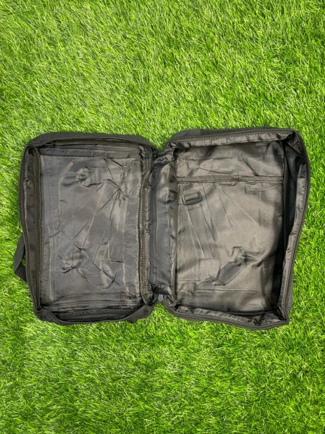 Black With Blue Colour Boot And Kit Side Bag