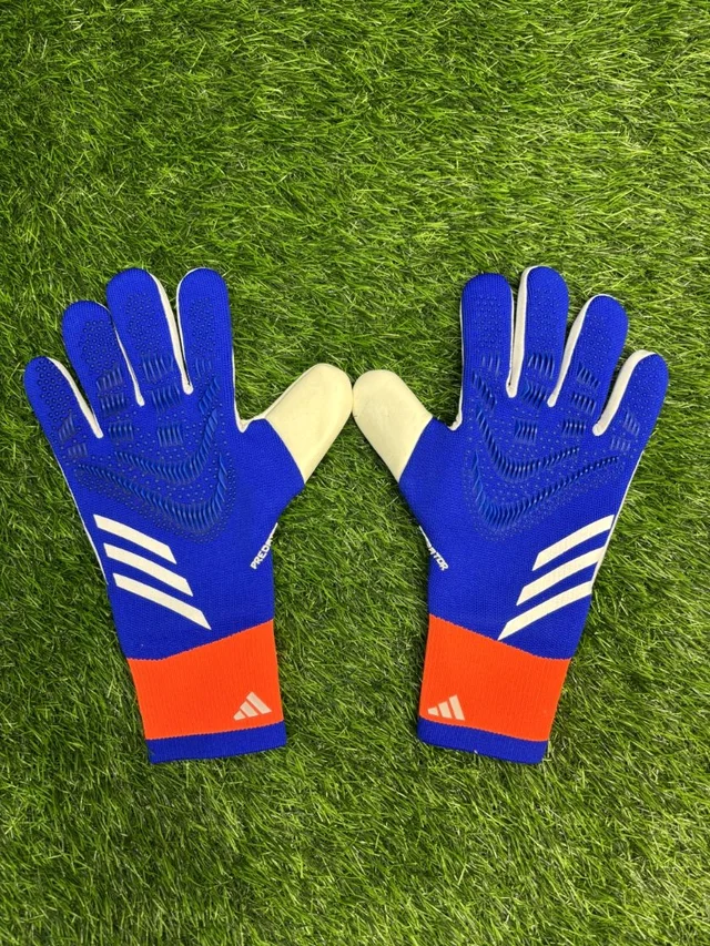 Predator Blue And White GK Gloves