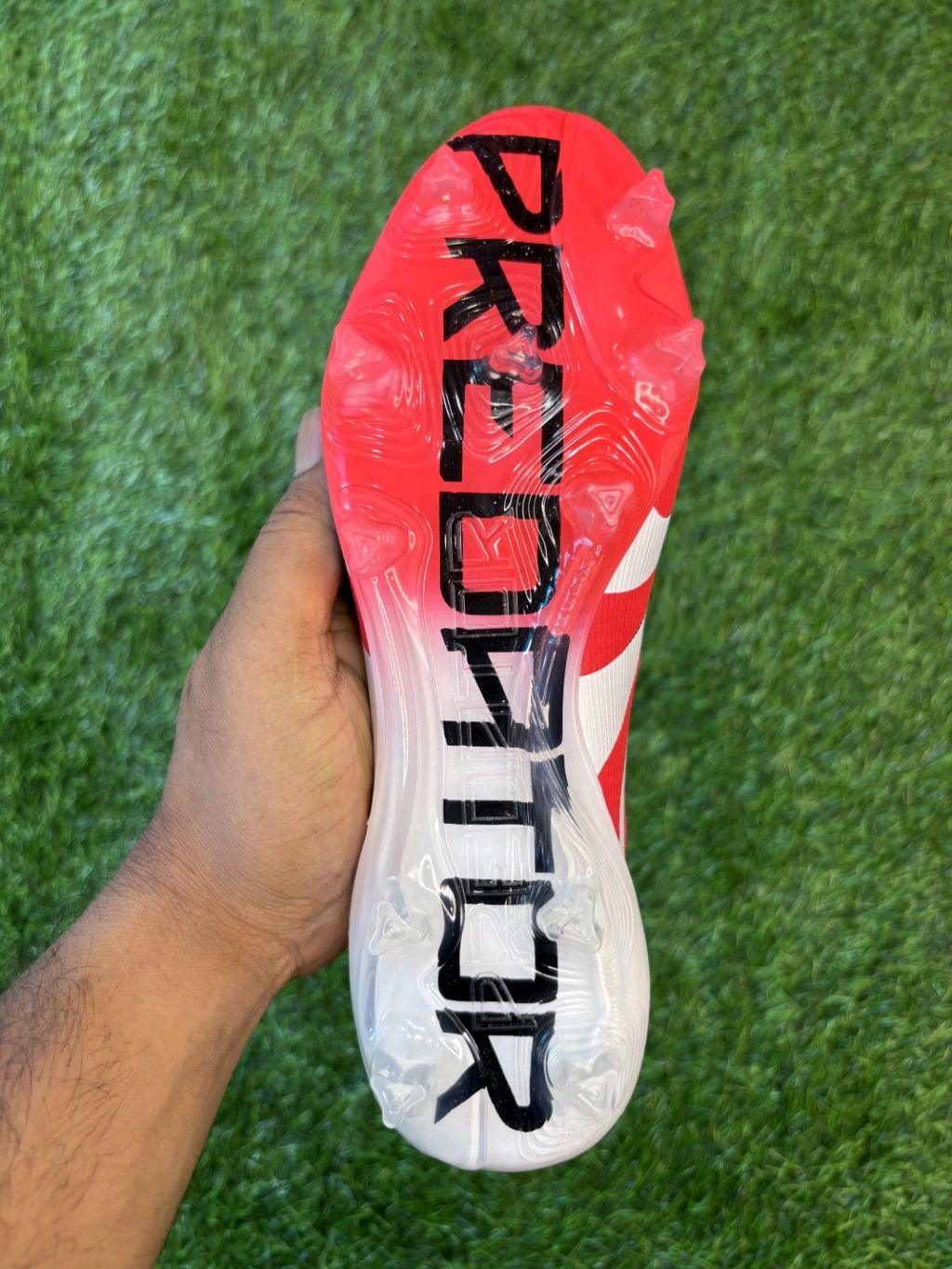 Predator Red Colour FG Without Lace Low-top