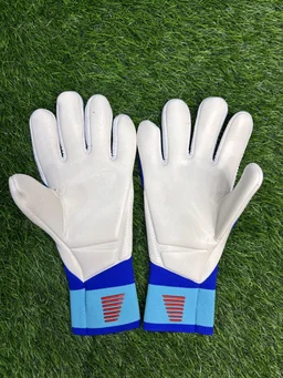 Predator White And Blue GK Gloves - 8