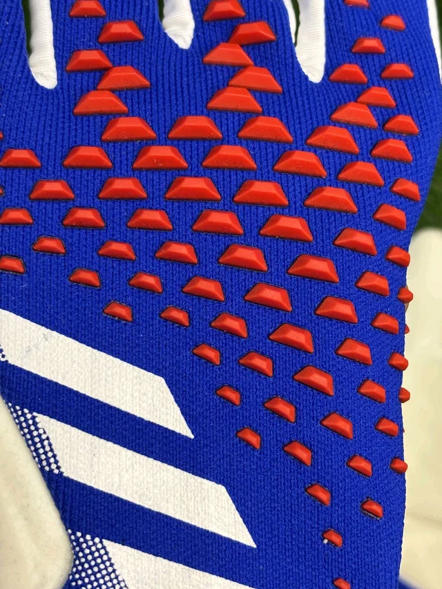Predator White And Blue GK Gloves - 8