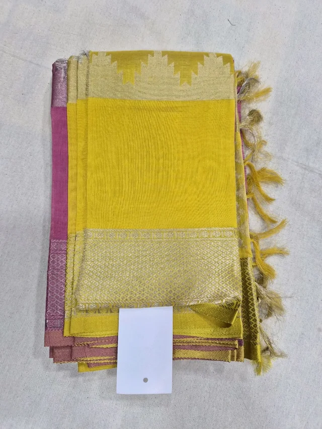 Pure Mangalgiri Pattu Cross Weave 