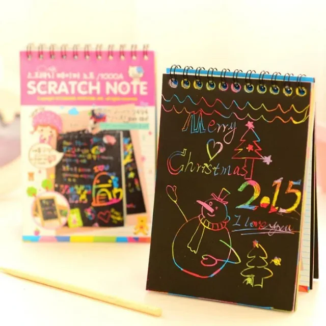 DIY Magic Scratch Painting Book for Kids - Handmade Graffiti Puzzle & Painting Activity
