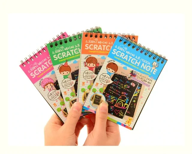 DIY Magic Scratch Painting Book for Kids - Handmade Graffiti Puzzle & Painting Activity