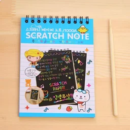 DIY Magic Scratch Painting Book for Kids - Handmade Graffiti Puzzle & Painting Activity