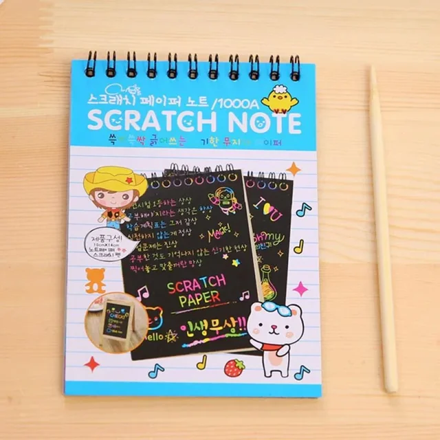 DIY Magic Scratch Painting Book for Kids - Handmade Graffiti Puzzle & Painting Activity