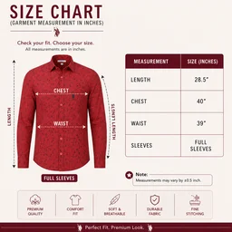 Guess What U.S. Polo Assn. Men's Red Floral Print Full Sleeve Shirt | Tailored Fit Casual Cotton Shirt | USPA Branded Shirt for Men Online India | guess what - M, Rich Red