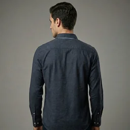 Guess What U.S. Polo Assn. Men's Black Solid Linen Cotton Full Sleeve Shirt | Regular Fit Casual Shirt | USPA Solid Navy Shirt for Men Online India | guess what - L, Black