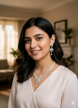 DSH Fashion Luminou Petal Bridal Jewelry Collection — Handcrafted Rose-Gold Festive Set, Rose Gold Plated Necklace and Earring Set for Women, The Empress Set" — Dainty Rose Gold Crystals V-Neck Necklace & Earrings, jewellery set