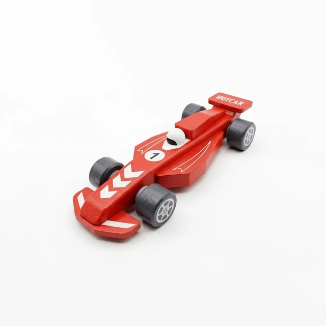 ClyPa Clypa Red And Grey Formula Racing Car Model With Decals Race Car Toy - 18cm X 7cm X 4cm