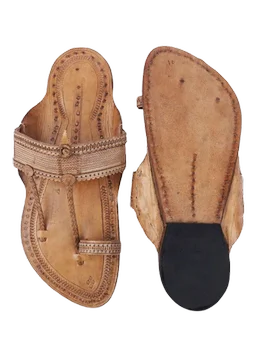 ClyPa Authentic Kapshi Kolhapuri Chappal - Crafted Leather, Heritage Indian Footwear for Unisex - 6