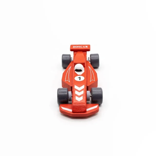 ClyPa Clypa Red And Grey Formula Racing Car Model With Decals Race Car Toy - 18cm X 7cm X 4cm