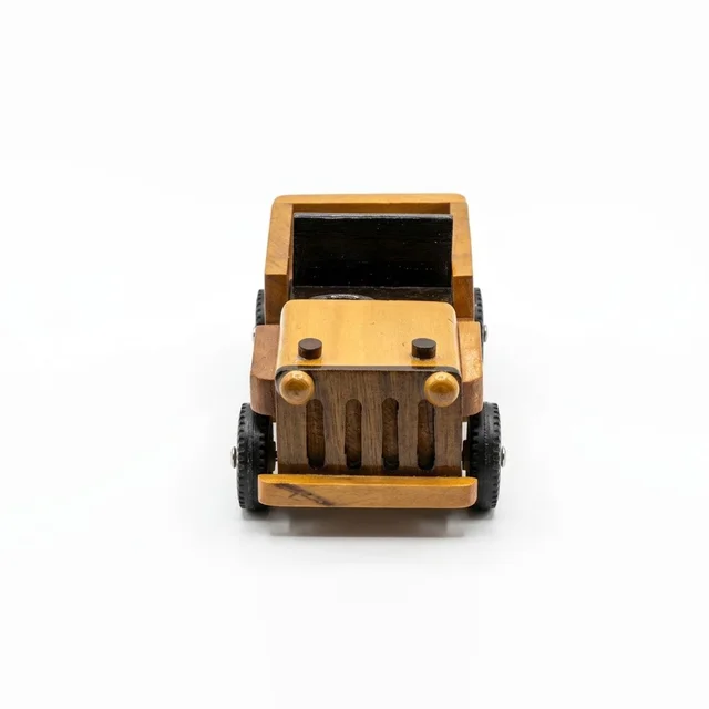 ClyPa Wooden Open Jeep Toy โ Classic Utility Vehicle for Kids