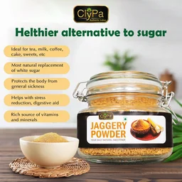 ClyPa Organic Process Jaggery Powder | Chemical-Free, Sulphur-Free Natural Sweetener | No Added Sugar | Traditional Gur Powder - 500 gm
