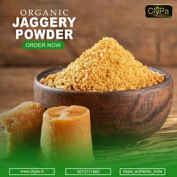 ClyPa Organic Process Jaggery Powder | Chemical-Free, Sulphur-Free Natural Sweetener | No Added Sugar | Traditional Gur Powder - 500 gm