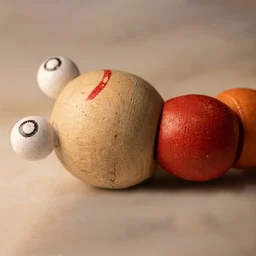 ClyPa Wooden Flexible Bead Toy โ Caterpillar Design Baby Toy - 18cm X 3.5cm X 3.5cm