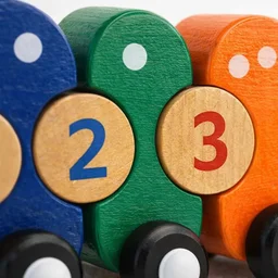 ClyPa Clypa Multicolor Wooden Along With Numbers Caterpillar Pull Toy - 42cm X 6cm X 5cm