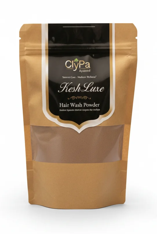 ClyPa KeshLuxe 100% Ayurvedic Hair Wash Powder for Hair Loss & Dandruff - 100gm - 100gm