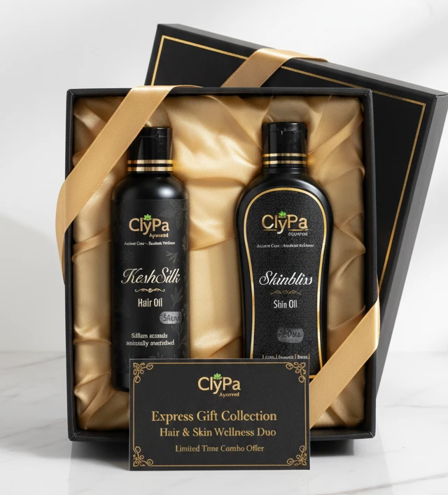 ClyPa - Nourish & Shine Power Pack | KeshSilk & Skinbliss | Hair Oil - Skin Oil Combo Offer