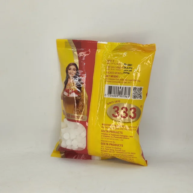 333 Camphor Big Tablet 200g