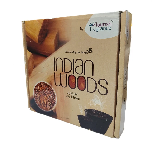 Flourish Fragrance Indian Woods Cup 12pcs