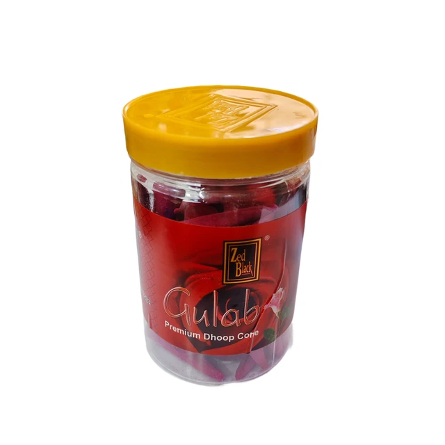 Gulab Dhoop Cone Jar 100g