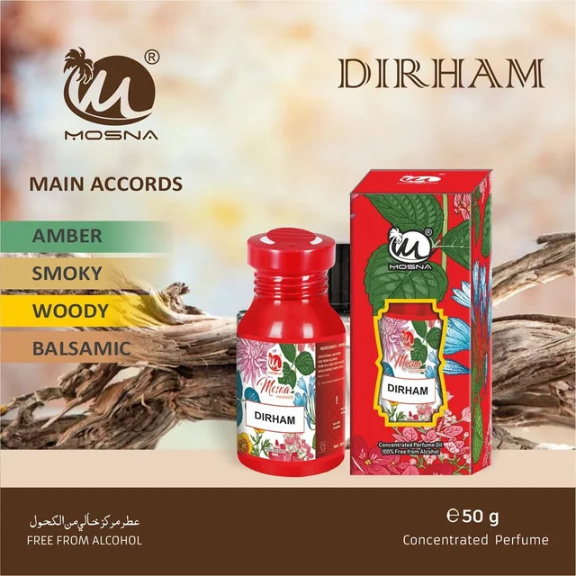 Mosna Dirham Unisex Luxury Attar Perfume 50ml