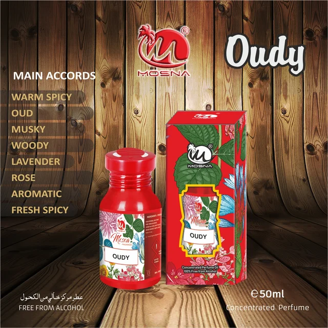 Mosna Oudy 50ml Non Alcoholic Attar Unisex