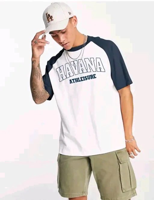 AVEJO'S Men Half Sleeve Over-size T-shirt - XL, White