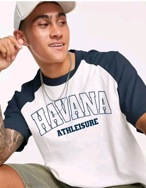 AVEJO'S Men Half Sleeve Over-size T-shirt - XXL, White