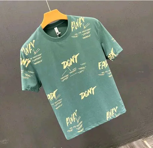 Round Neck T-shirt For Men - S, Green