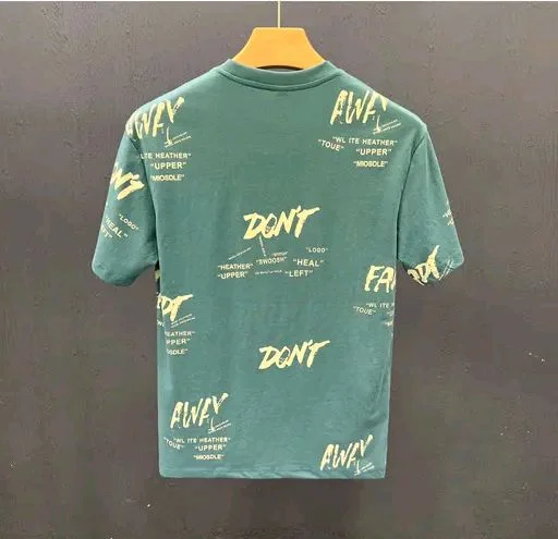 Round Neck T-shirt For Men - S, Green