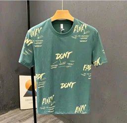 Round Neck T-shirt For Men - M, Green