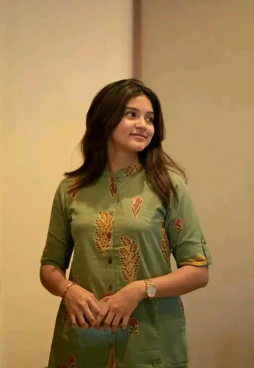 YAGNIK FASHION Daily Wear Stylish Kurti Set For Women - XL, Olive