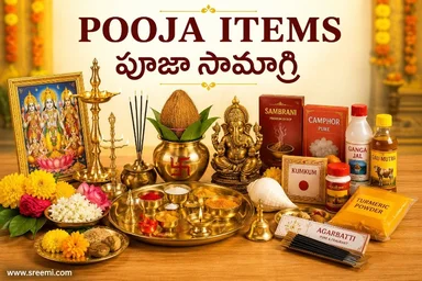 POOJA ITEMS _ పూజా సామాగ్రి